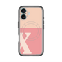 スリムプロテクションプレミアムケース with MagSafe［ オリジナル - initial two tone - X pink ］