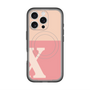 スリムプロテクションプレミアムケース with MagSafe［ オリジナル - initial two tone - X pink ］
