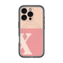 スリムプロテクションプレミアムケース with MagSafe［ オリジナル - initial two tone - X pink ］