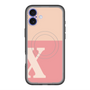 スリムプロテクションプレミアムケース with MagSafe［ オリジナル - initial two tone - X pink ］