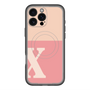 スリムプロテクションプレミアムケース with MagSafe［ オリジナル - initial two tone - X pink ］
