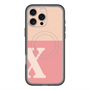 スリムプロテクションプレミアムケース with MagSafe［ オリジナル - initial two tone - X pink ］