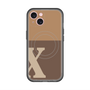 スリムプロテクションプレミアムケース with MagSafe［ オリジナル - initial two tone - X brown ］