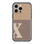 スリムプロテクションプレミアムケース with MagSafe［ オリジナル - initial two tone - X brown ］