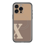 スリムプロテクションプレミアムケース with MagSafe［ オリジナル - initial two tone - X brown ］