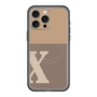 スリムプロテクションプレミアムケース with MagSafe［ オリジナル - initial two tone - X brown ］