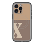 スリムプロテクションプレミアムケース with MagSafe［ オリジナル - initial two tone - X brown ］