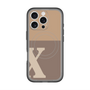 スリムプロテクションプレミアムケース with MagSafe［ オリジナル - initial two tone - X brown ］