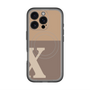 スリムプロテクションプレミアムケース with MagSafe［ オリジナル - initial two tone - X brown ］