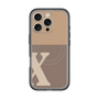 スリムプロテクションプレミアムケース with MagSafe［ オリジナル - initial two tone - X brown ］
