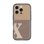 スリムプロテクションプレミアムケース with MagSafe［ オリジナル - initial two tone - X brown ］