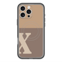スリムプロテクションプレミアムケース with MagSafe［ オリジナル - initial two tone - X brown ］