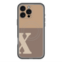 スリムプロテクションプレミアムケース with MagSafe［ オリジナル - initial two tone - X brown ］