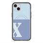 スリムプロテクションプレミアムケース with MagSafe［ オリジナル - initial two tone - X blue ］