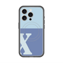 スリムプロテクションプレミアムケース with MagSafe［ オリジナル - initial two tone - X blue ］