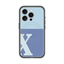 スリムプロテクションプレミアムケース with MagSafe［ オリジナル - initial two tone - X blue ］