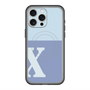 スリムプロテクションプレミアムケース with MagSafe［ オリジナル - initial two tone - X blue ］