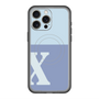 スリムプロテクションプレミアムケース with MagSafe［ オリジナル - initial two tone - X blue ］