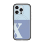 スリムプロテクションプレミアムケース with MagSafe［ オリジナル - initial two tone - X blue ］