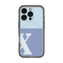 スリムプロテクションプレミアムケース with MagSafe［ オリジナル - initial two tone - X blue ］