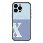 スリムプロテクションプレミアムケース with MagSafe［ オリジナル - initial two tone - X blue ］