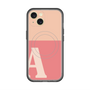 スリムプロテクションプレミアムケース with MagSafe［ オリジナル - initial two tone - A pink ］