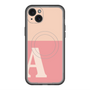 スリムプロテクションプレミアムケース with MagSafe［ オリジナル - initial two tone - A pink ］