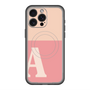 スリムプロテクションプレミアムケース with MagSafe［ オリジナル - initial two tone - A pink ］