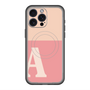 スリムプロテクションプレミアムケース with MagSafe［ オリジナル - initial two tone - A pink ］
