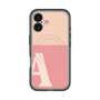 スリムプロテクションプレミアムケース with MagSafe［ オリジナル - initial two tone - A pink ］