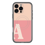 スリムプロテクションプレミアムケース with MagSafe［ オリジナル - initial two tone - A pink ］