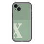 スリムプロテクションプレミアムケース with MagSafe［ オリジナル - initial two tone - X green ］