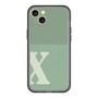 スリムプロテクションプレミアムケース with MagSafe［ オリジナル - initial two tone - X green ］