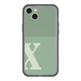 スリムプロテクションプレミアムケース with MagSafe［ オリジナル - initial two tone - X green ］
