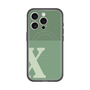 スリムプロテクションプレミアムケース with MagSafe［ オリジナル - initial two tone - X green ］