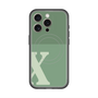 スリムプロテクションプレミアムケース with MagSafe［ オリジナル - initial two tone - X green ］