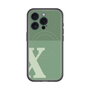 スリムプロテクションプレミアムケース with MagSafe［ オリジナル - initial two tone - X green ］