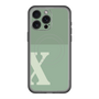 スリムプロテクションプレミアムケース with MagSafe［ オリジナル - initial two tone - X green ］