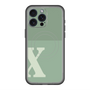 スリムプロテクションプレミアムケース with MagSafe［ オリジナル - initial two tone - X green ］