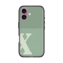 スリムプロテクションプレミアムケース with MagSafe［ オリジナル - initial two tone - X green ］