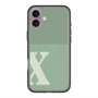 スリムプロテクションプレミアムケース with MagSafe［ オリジナル - initial two tone - X green ］