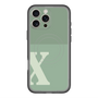 スリムプロテクションプレミアムケース with MagSafe［ オリジナル - initial two tone - X green ］