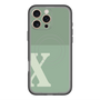 スリムプロテクションプレミアムケース with MagSafe［ オリジナル - initial two tone - X green ］