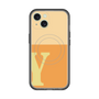 スリムプロテクションプレミアムケース with MagSafe［ オリジナル - initial two tone - Y orange ］
