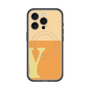 スリムプロテクションプレミアムケース with MagSafe［ オリジナル - initial two tone - Y orange ］