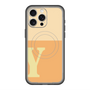 スリムプロテクションプレミアムケース with MagSafe［ オリジナル - initial two tone - Y orange ］