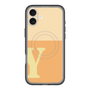 スリムプロテクションプレミアムケース with MagSafe［ オリジナル - initial two tone - Y orange ］