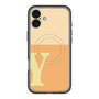 スリムプロテクションプレミアムケース with MagSafe［ オリジナル - initial two tone - Y orange ］