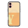 スリムプロテクションプレミアムケース with MagSafe［ オリジナル - initial two tone - Y orange ］