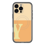 スリムプロテクションプレミアムケース with MagSafe［ オリジナル - initial two tone - Y orange ］